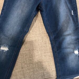 Denim zip fly HUE leggings